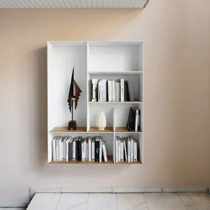 D-357-2 wall-mounted bookshelf by Molteni & C