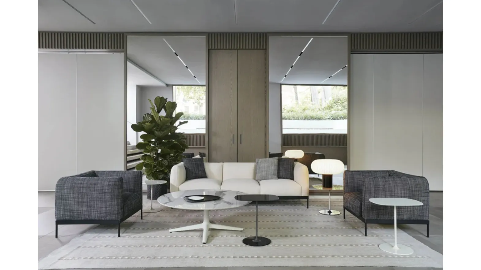 Asia fabric sofa by Kartell