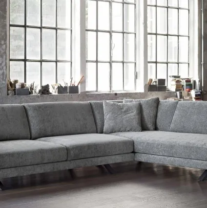 Corner sofa in Bart fabric by Doimo Salotti