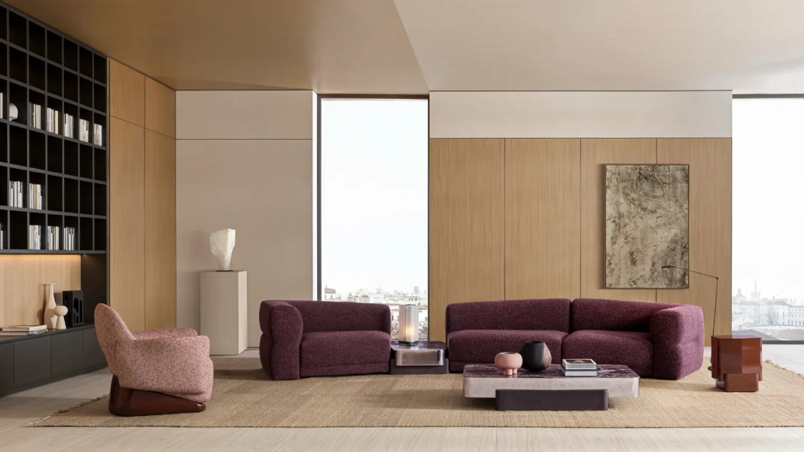 Molteni & C's Emile fabric lounge