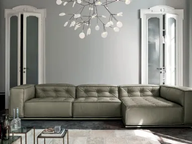 Glamour sofa with chaise lounge by Doimo Salotti