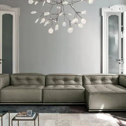Glamour sofa with chaise lounge by Doimo Salotti