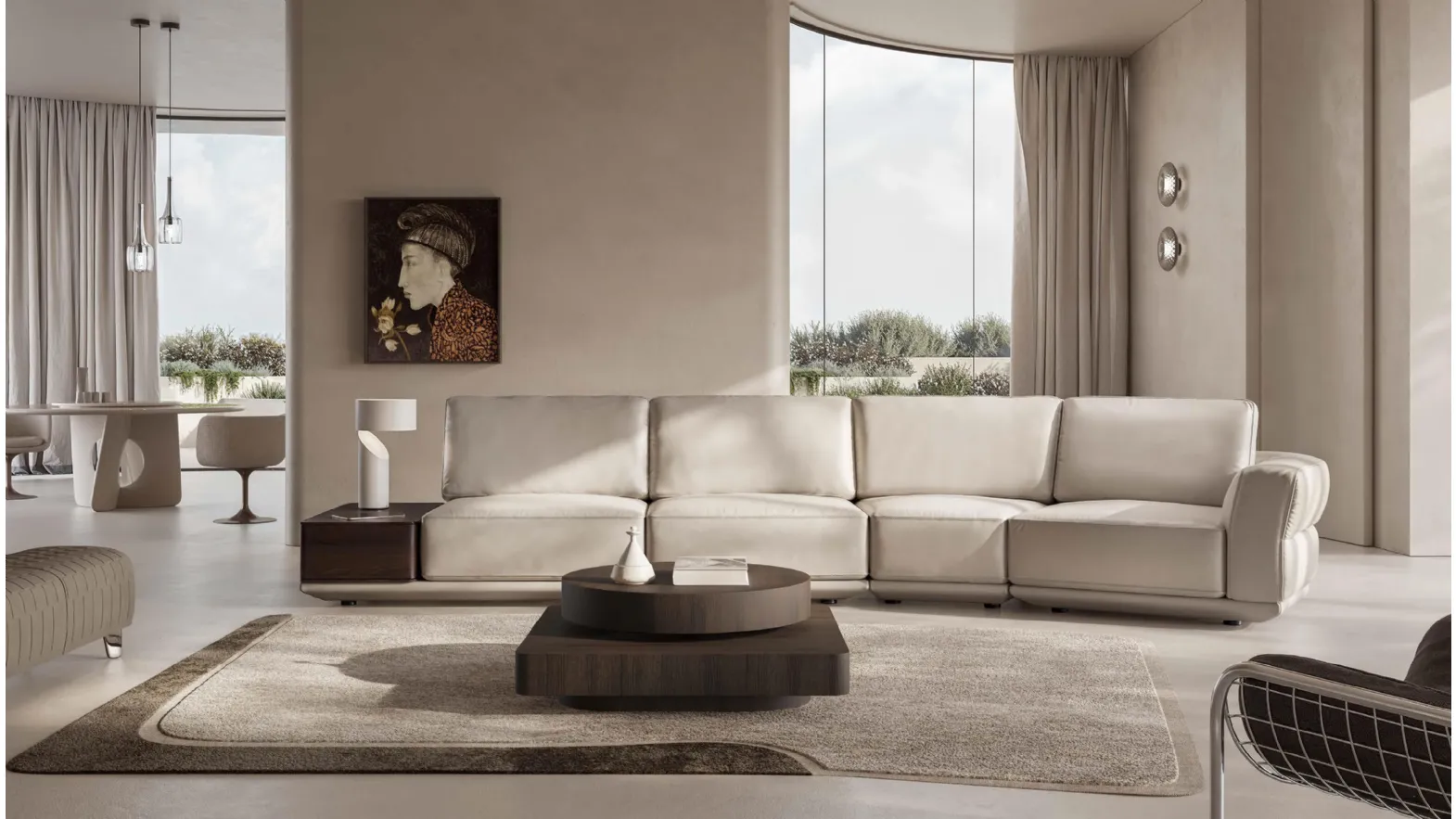 Natuzzi's Habita leather sofa