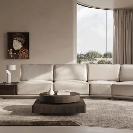 Natuzzi's Habita leather sofa