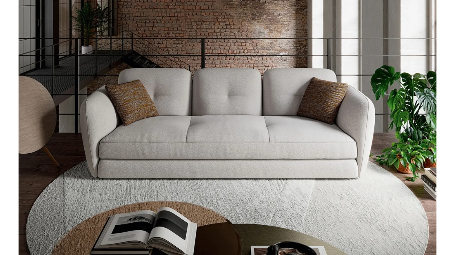 Michael linear sofa by Cattelan Italia