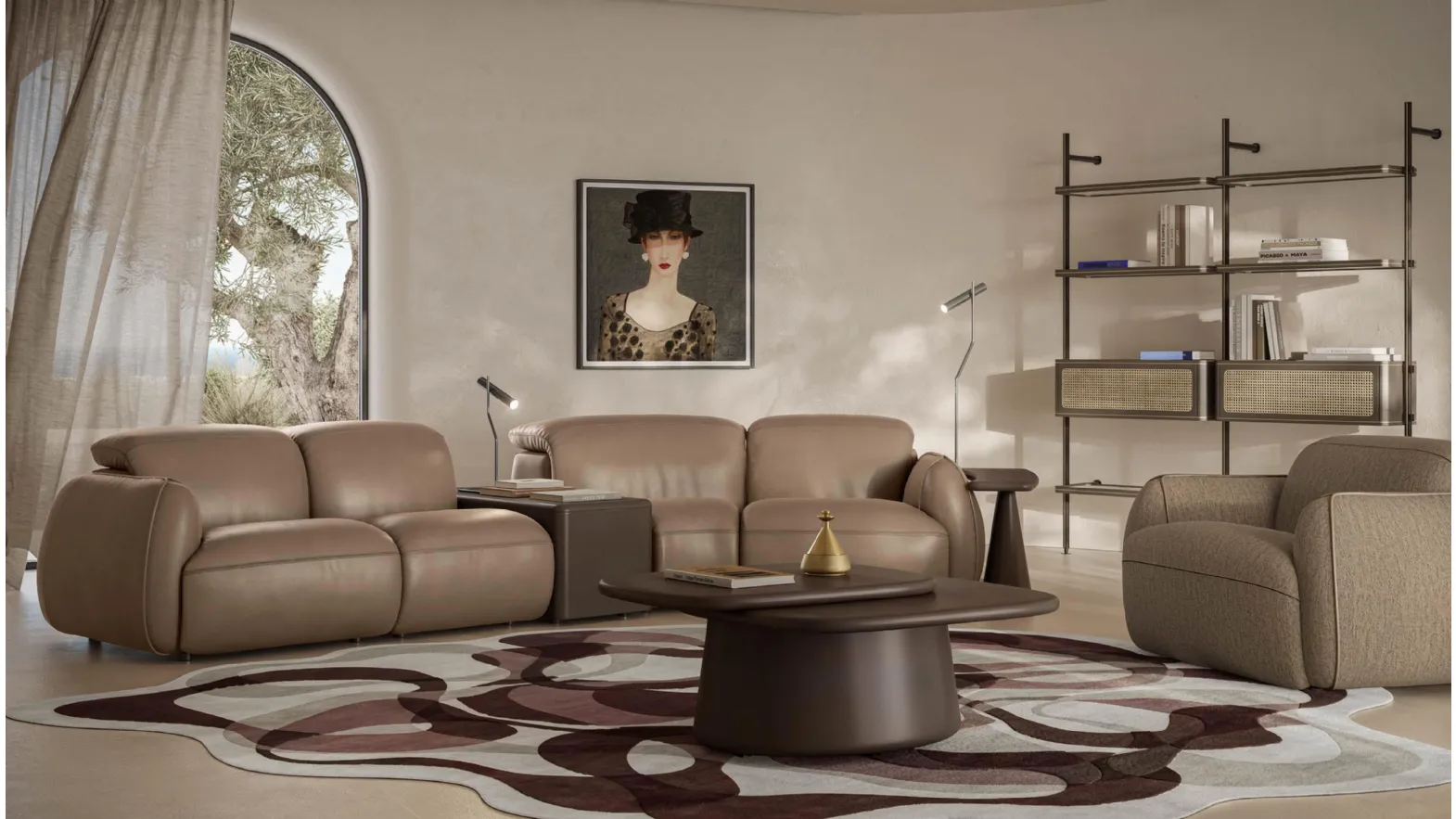 Relaxing sofa Mindful by Natuzzi