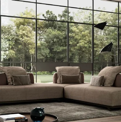 Corner sofa in fabricNewtondiDoimoSalotti