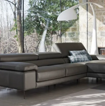 Leather sofa with penisolaconsittarelaxParisdiDoimoSalotti