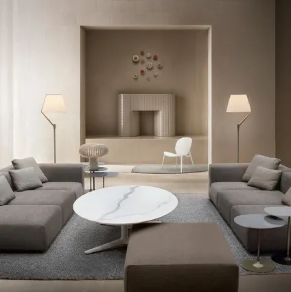 Plastics linear sofa by Kartell