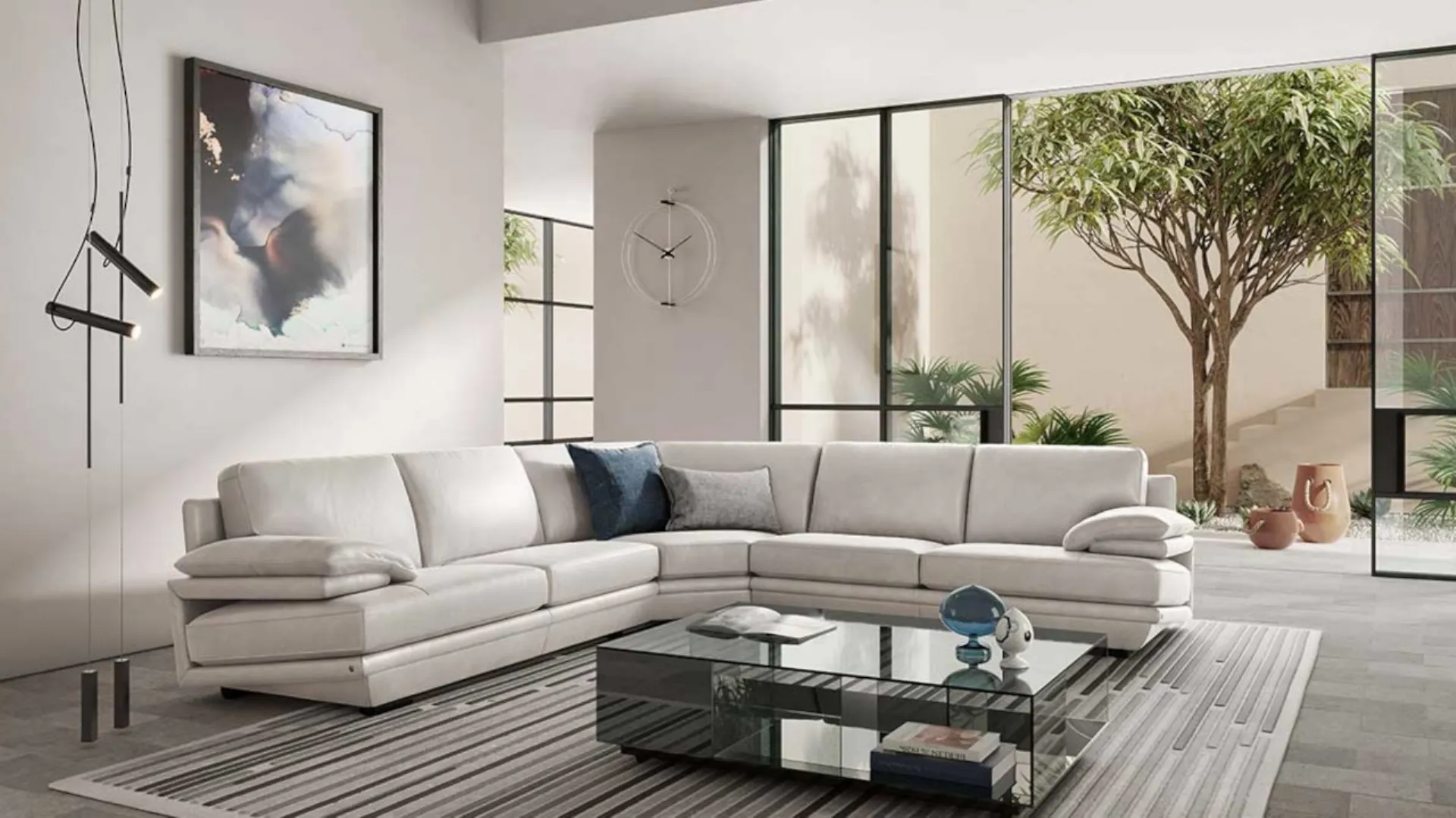 Plaza corner sofa by Natuzzi