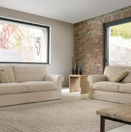 Classic sofa and elegant fabric by PrincediDoimoSalotti