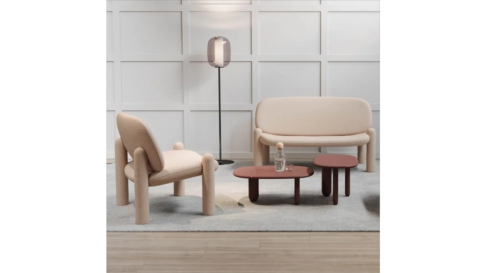 Tottori fabric living room by Driade.