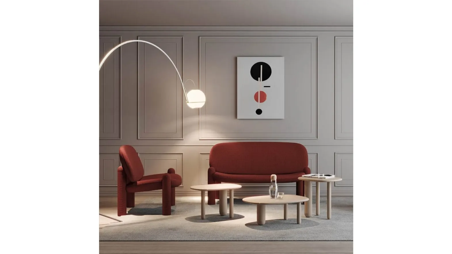 Tottori fabric sofa by Driade.