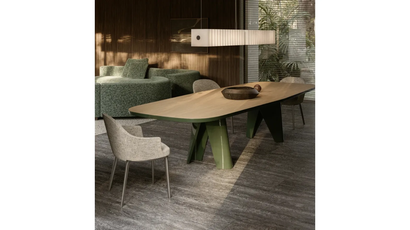 Atelia upholstered chair by Molteni & C
