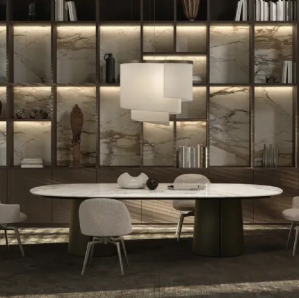 Atelia upholstered chair by Molteni & C