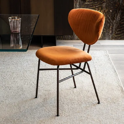Chloe chair in velvet by Cattelan Italia