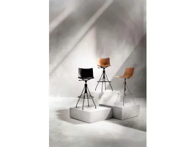 CKoya Stool wooden and metal stool by Kartell