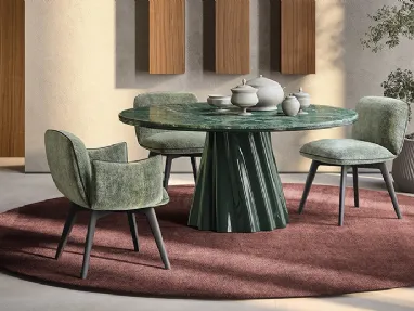Clelia upholstered chair by Pianca