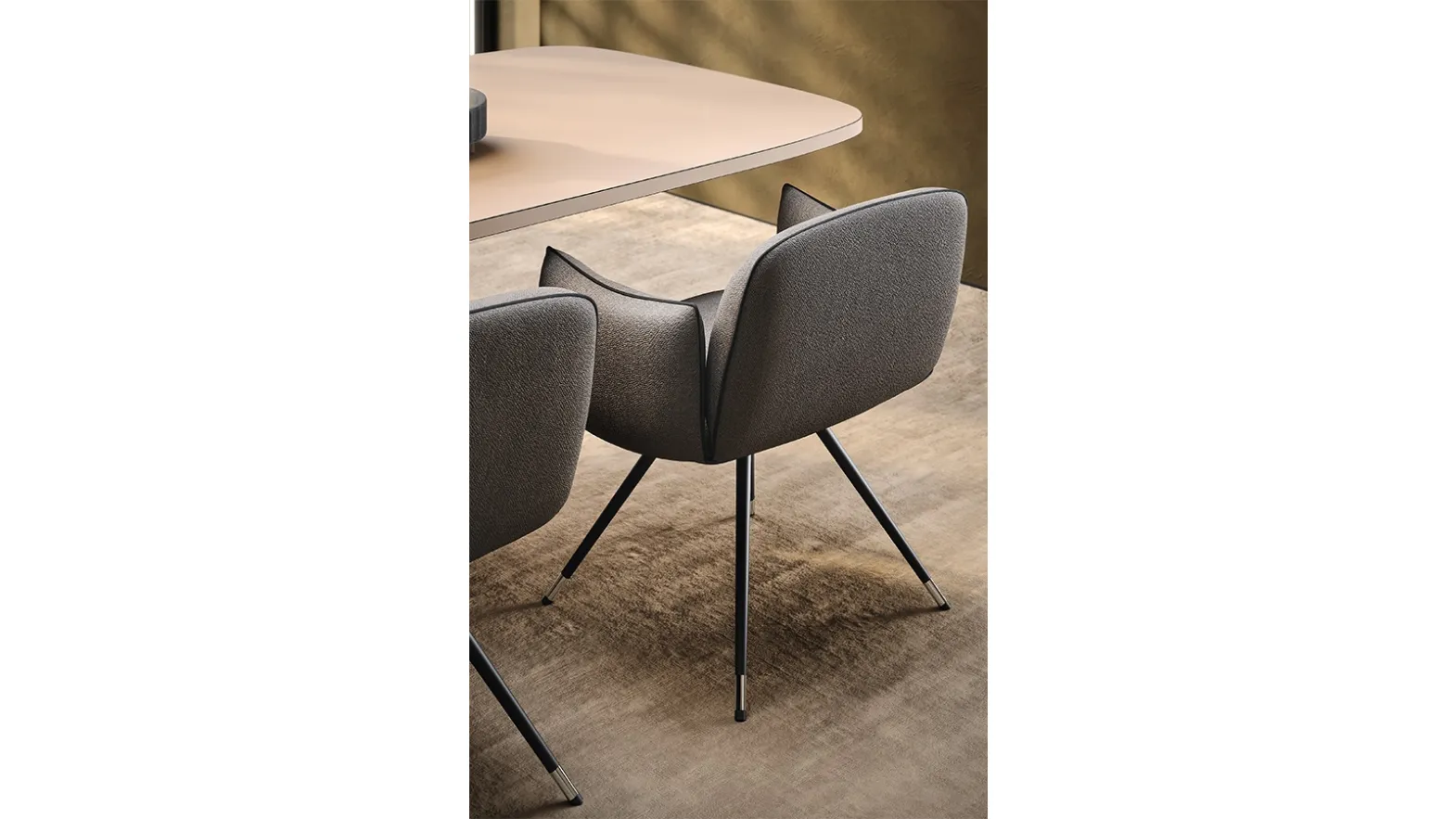 Clelia upholstered chair by Pianca