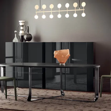 Emi leather upholstered chair by Pianca