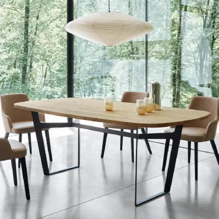 Eva chair in eco-leather with armrests by Sangiacomo