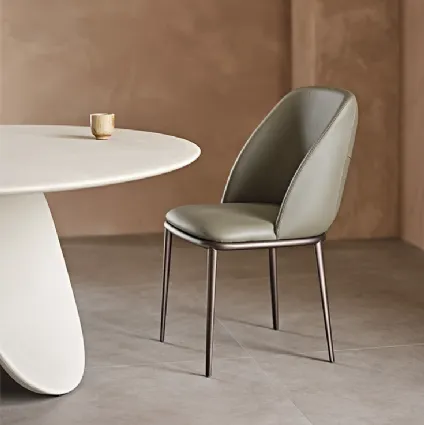 Mariel ML chair with metal frame by Cattelan Italia