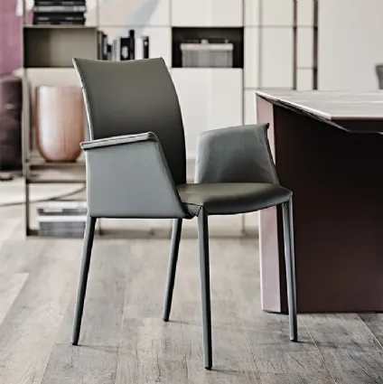 Norma chair with armrests by Cattelan Italia