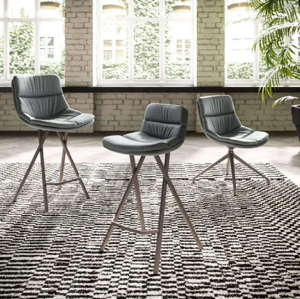 Padded stool Milo by Ozzio