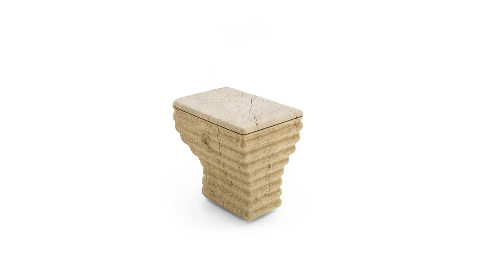 Stool Waves in solid Cedar wood by Riva1920.