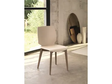 Wooden chair Shell S149 by Friulsedie