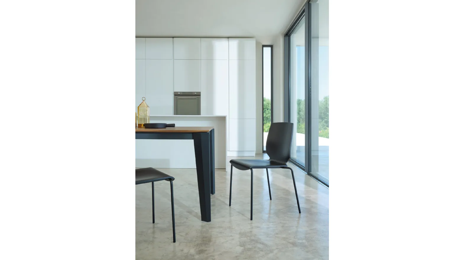 Wooden chair Shell S149 by Friulsedie