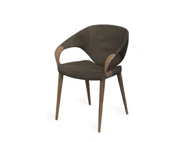 Chair Theory in wood covered in Riva1920 leather.