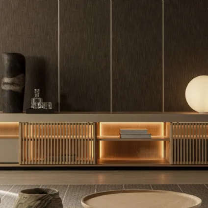 Madia Living Box 01 in lacquered wood by Molteni & C