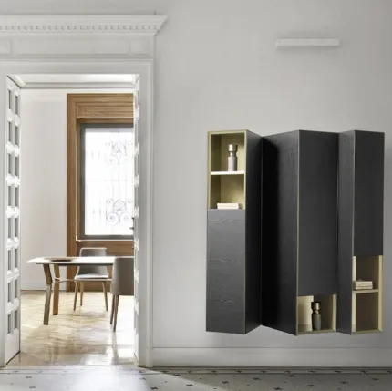 Suspended mobile Domino Clino in Oak by Sangiacomo.