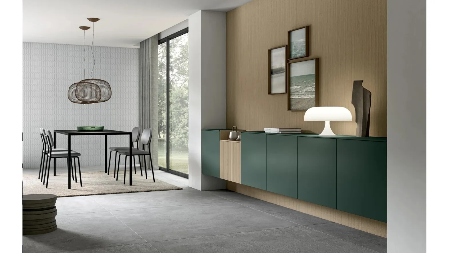 Living Glass suspended furniture by Arredo3