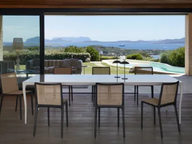 Albert glossy porcelain stoneware table by Kartell