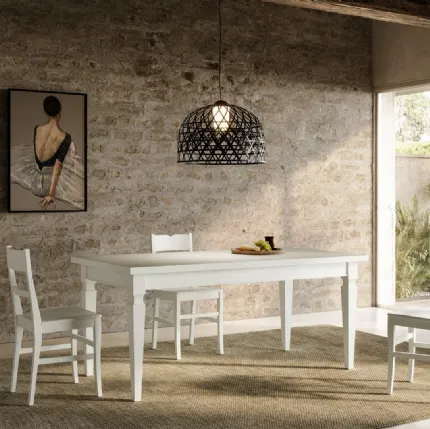 Extendable Asolo table made of solid ash wood by Arredo3.