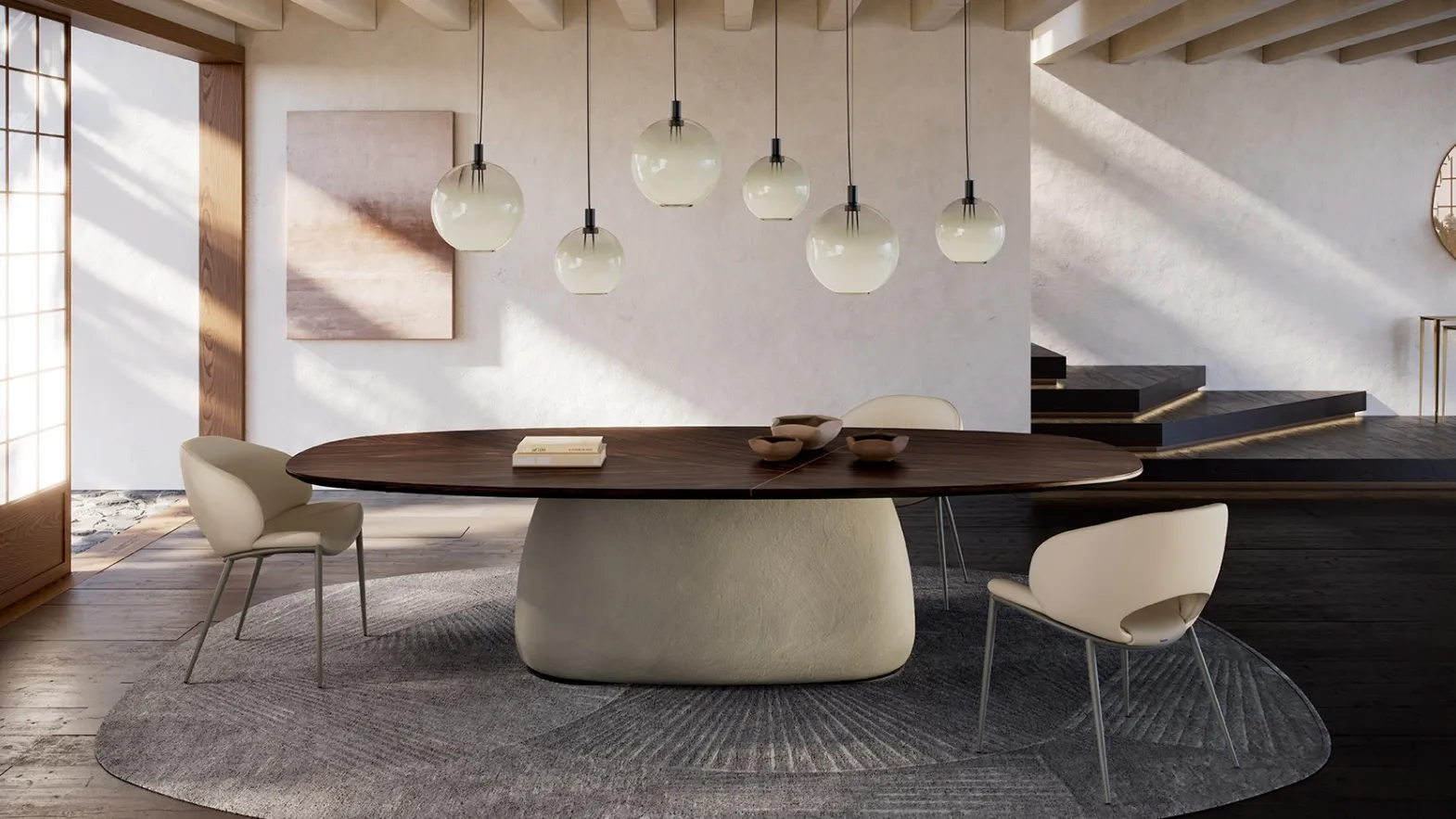 Botero Wood table by Cattelan Italia