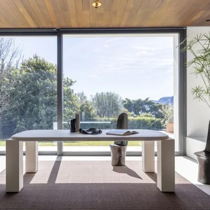 Hero Table with stone effect finish by Mogg