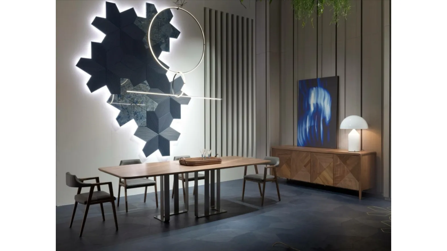 Leonardo solid Walnut Table by Arte Brotto
