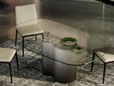 Papelito Glass table by Cattelan Italia.