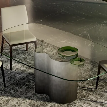 Papelito Glass table by Cattelan Italia.