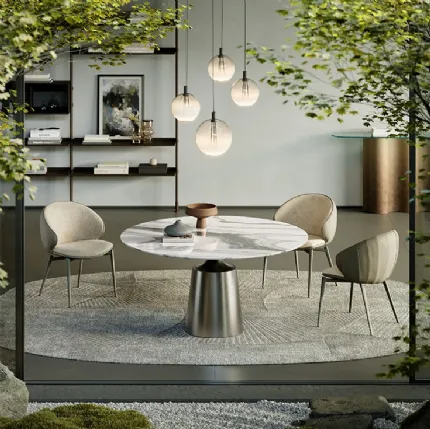 Yoda Marble Round Table by Cattelan Italia