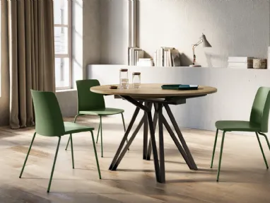 Round extendable table York by Arredo3