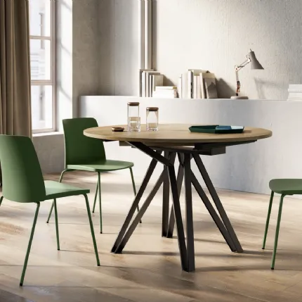 Round extendable table York by Arredo3