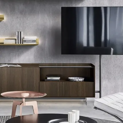 Mobile TV in oak TV Video by Sangiacomo