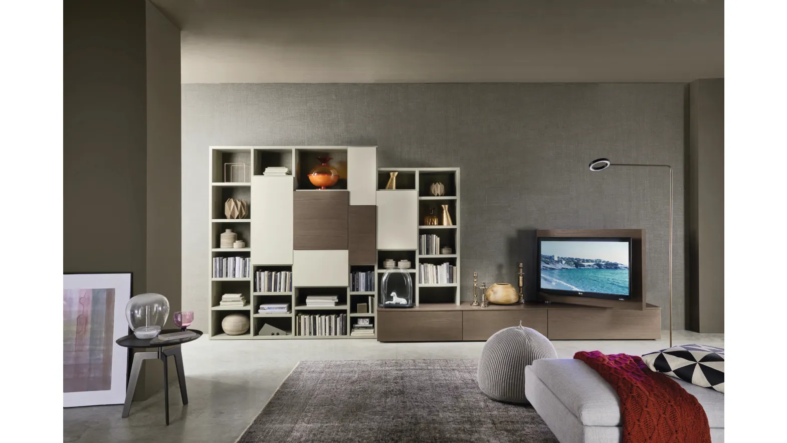 Mobile TV Stand Vision Lampo by Sangiacomo