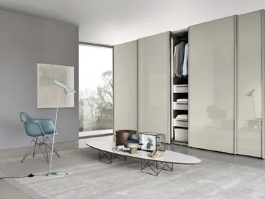 Ala Glass Jute Wardrobe by Sangiacomo