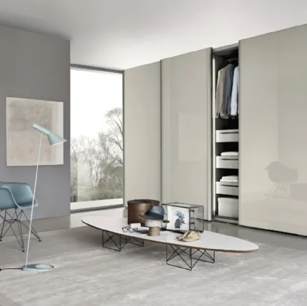 Ala Glass Jute Wardrobe by Sangiacomo