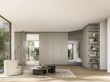 Nexta corner wardrobe door by Sangiacomo